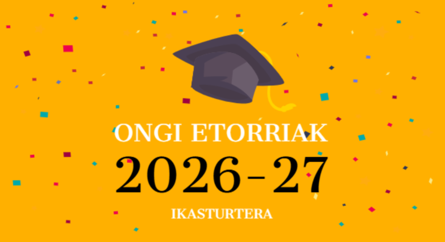 Martxan da 2026-27 Ikasturtea